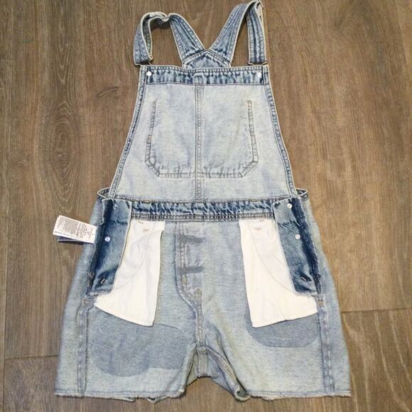 GAP Girls Denim Shortalls XL/12 - Picture 3 of 6